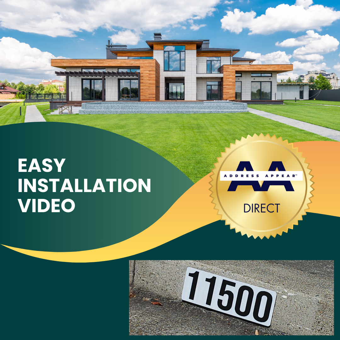 Curb Address Sign Installation Video